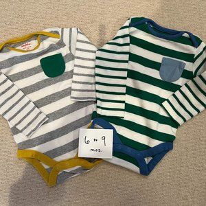 Baby Boden Lot of 2 Onesies - "Bodies"